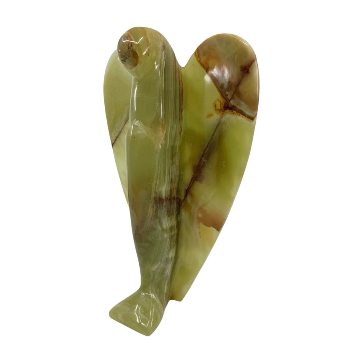 Green Onyx Angel Carving. Large 3kilos 36cm  - Inner Strength. Stress Relief.