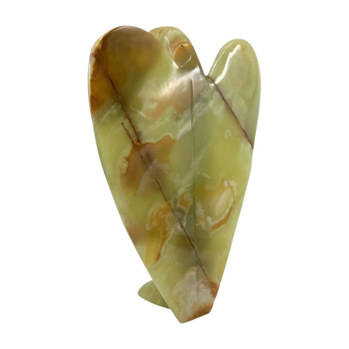 Green Onyx Angel Carving. Large 3kilos 36cm  - Inner Strength. Stress Relief.