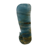 Blue Onyx Snake Carving 306g - Peace and Happiness