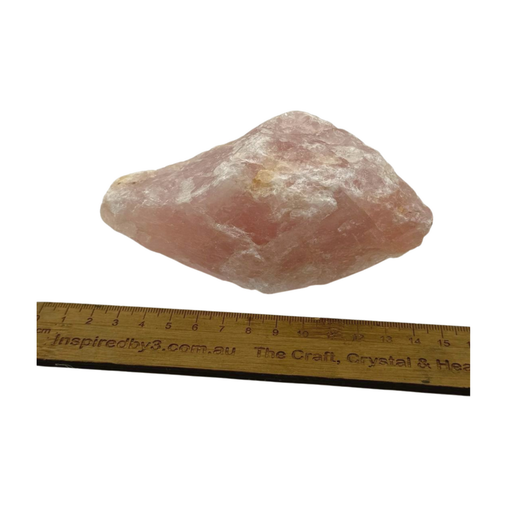 Rose Quartz Chunk 673g - “I radiate love, beauty, confidence and grace”.