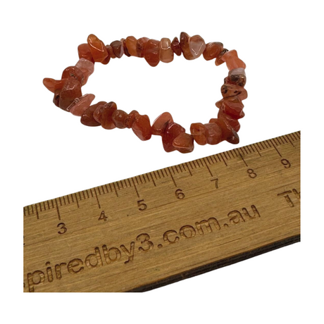 Carnelian Chip Bracelet - "I am full of creative energy and new ideas."