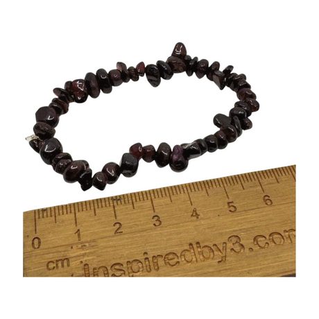 Garnet Chip Bracelet - "I am passionate and enthusiastic in all areas of my life."