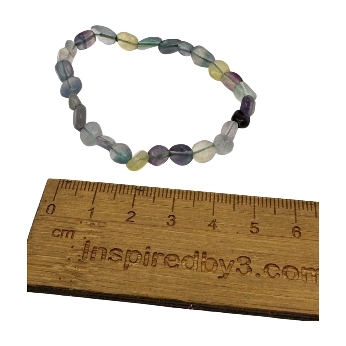 Rainbow Fluorite Nugget Bracelet - “I am organised and disciplined in all areas of my life”.