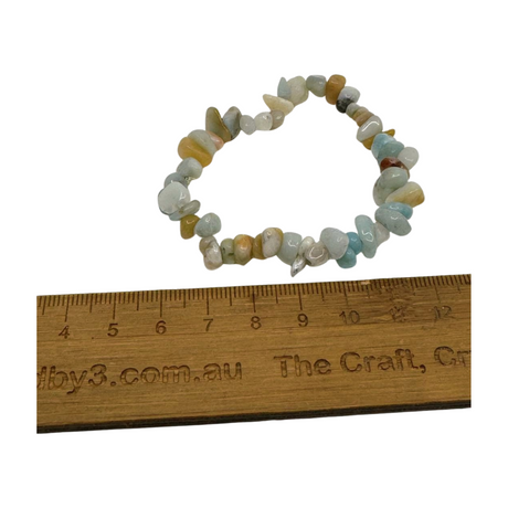 Amazonite Chip Bracelet - "I speak my truth with courage and confidence."