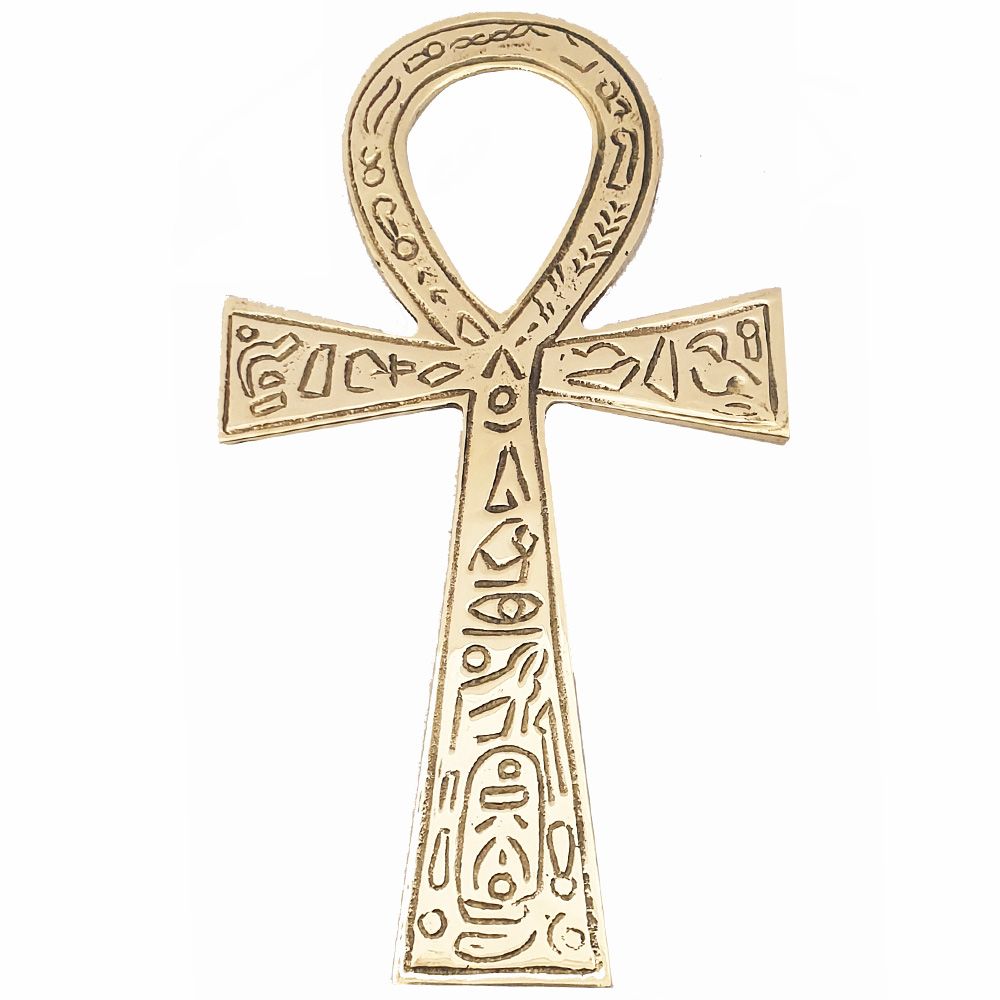 Ankh Brass Engraved 9cm by 16cm