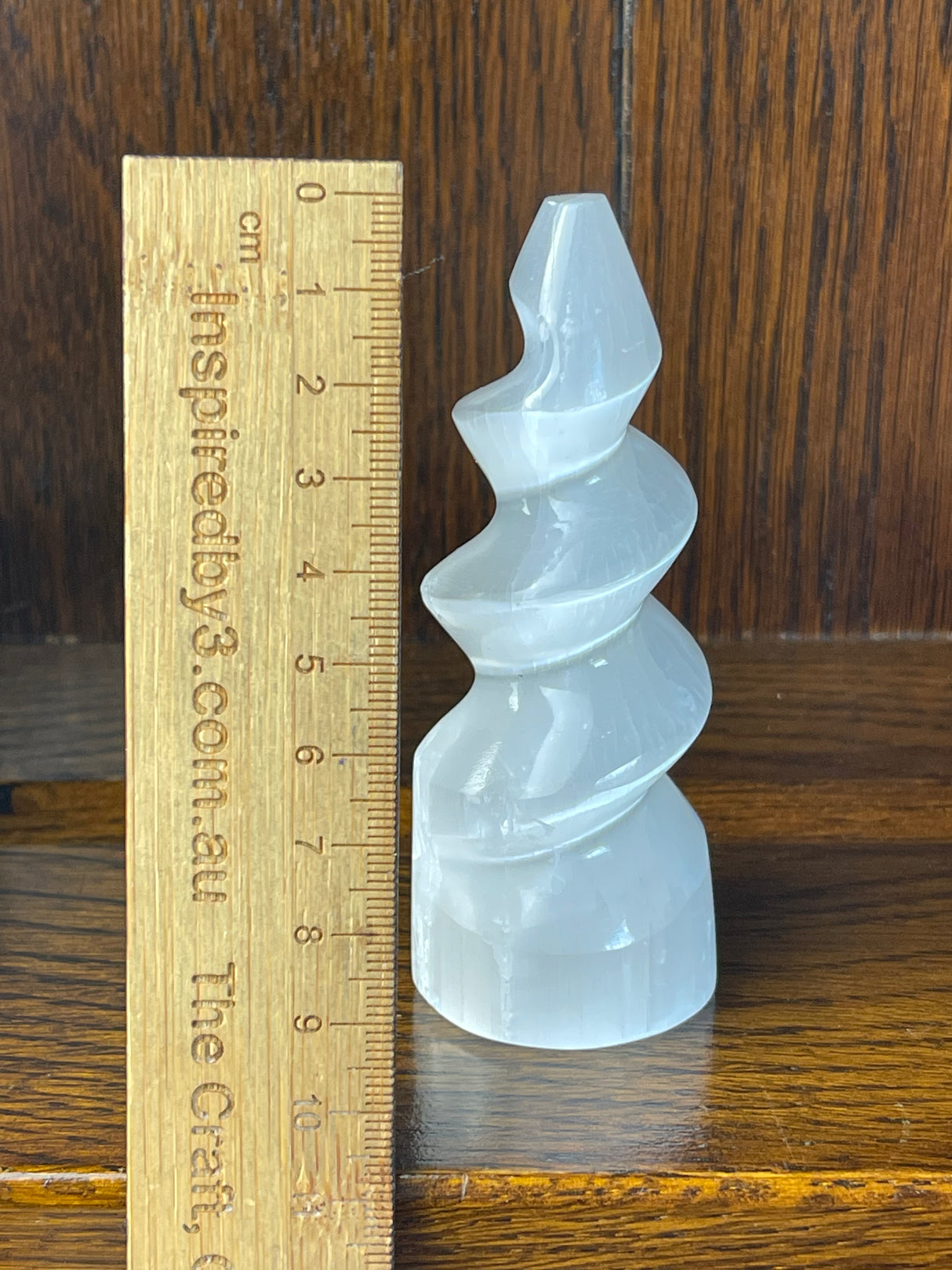 Selenite Unicorn Horn 11cm - Spiritual Growth & Meditation