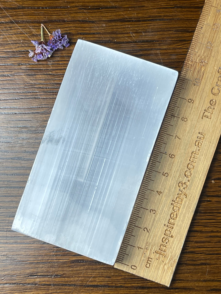 Selenite Charging Plate 10cm - Spiritual Growth & Meditation