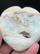 Caribbean Calcite Heart 95g - "I am calm and at peace with myself and others."