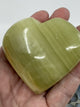 Green Onyx Puffy Heart 172g  - Inner Strength. Stress Relief.