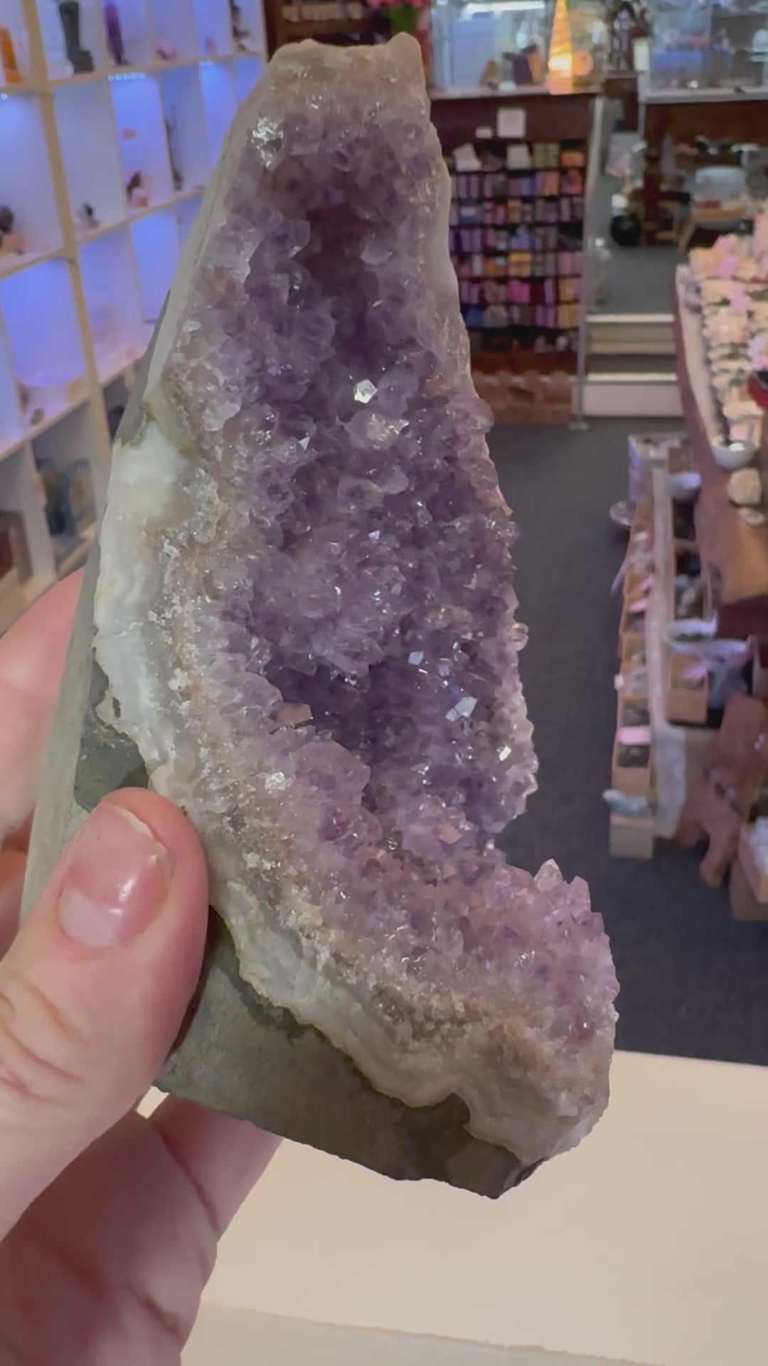 Amethyst Cluster 645g #40 -  “I trust my intuition and allow it to guide me each day”