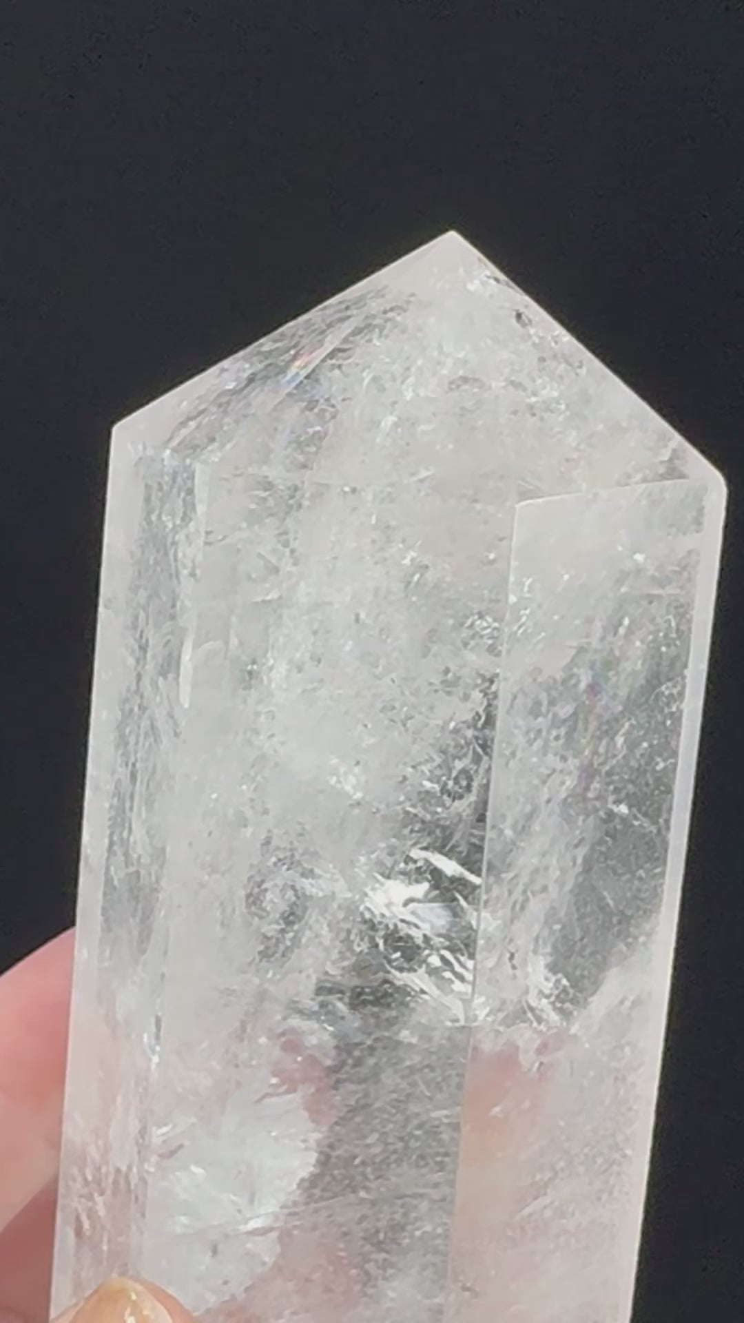 A Grade Clear Quartz Double Terminator 397g - “I have the power to manifest all my dreams and desires”.