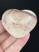 Red Banded Calcite Heart 75g - For Detoxification & Energy. “I love & appreciate my body".