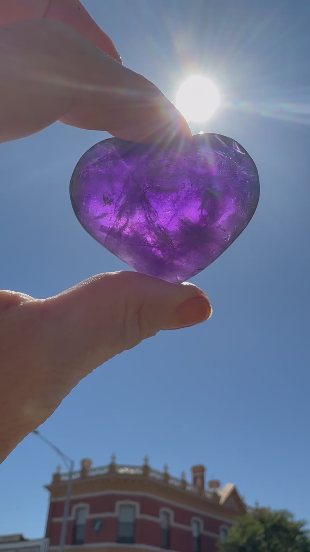 AA+ Grade Amethyst Puffy Heart - “I trust my intuition and allow it to guide me each day”