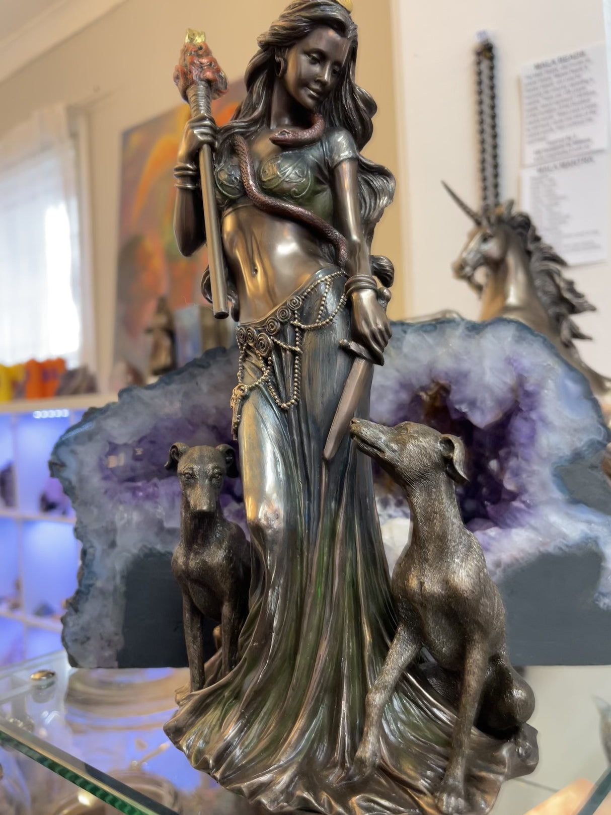 Hecate Statue - Goddess of the Crossroads, Magic & Sorcery.