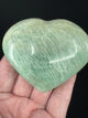 Amazonite Heart 162g - "I speak my truth with courage and confidence".