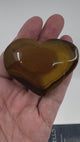 Tiger Eye Gold Heart 96g - "I have the strength to overcome challenges and setbacks.