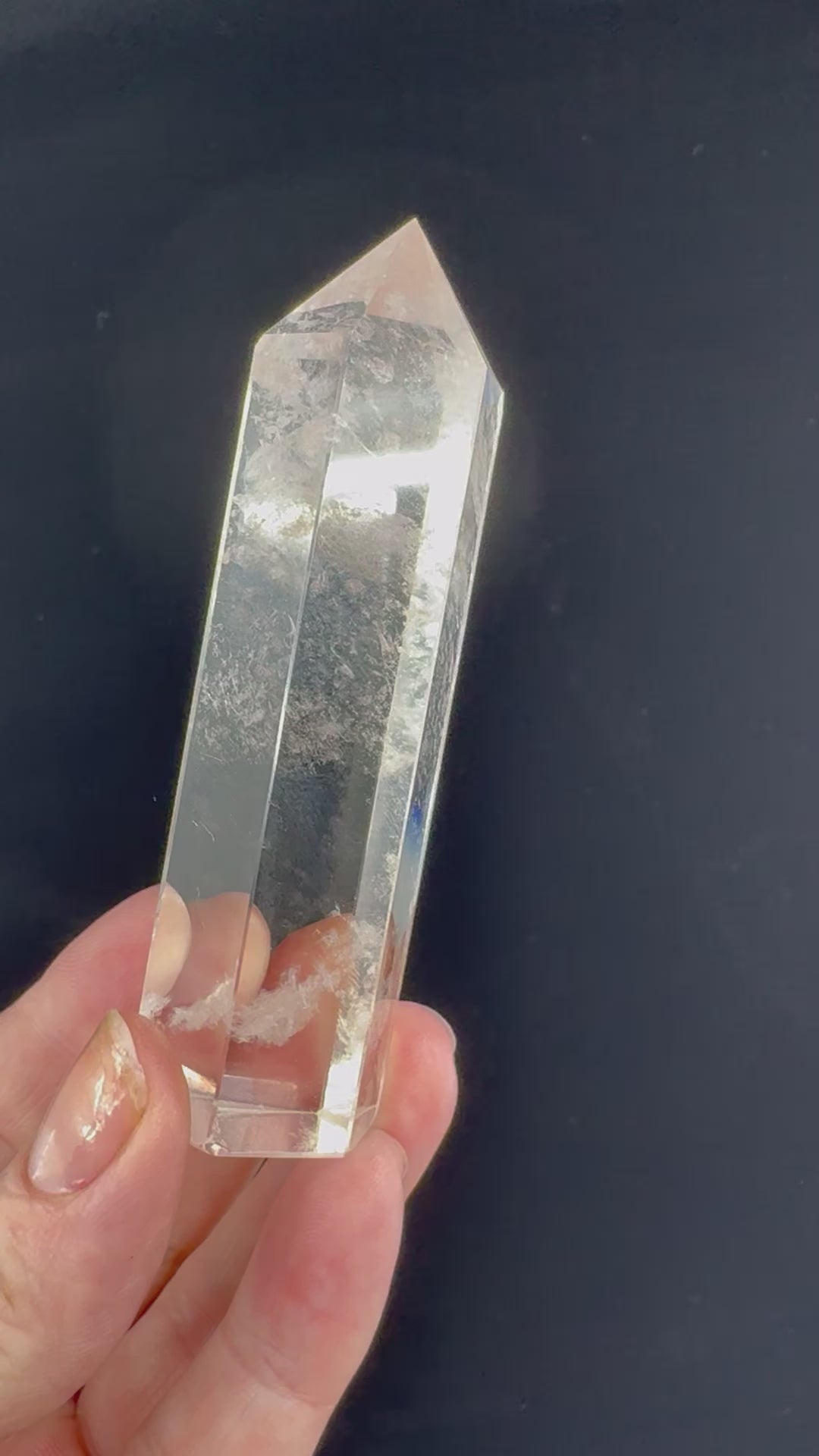 Clear Quartz Point 90g - “ I have the power to manifest all my dreams and desires”.