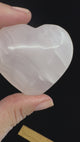 Mangano Calcite Heart 82g - For Motherhood & Self-love. “I am gentle & kind with myself”