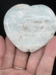 Caribbean Calcite Heart 100g - "I am calm and at peace with myself and others."