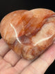 Fire Quartz Heart, Hematite Inclusions  180g - "My thoughts are clear, grounded, and focused."