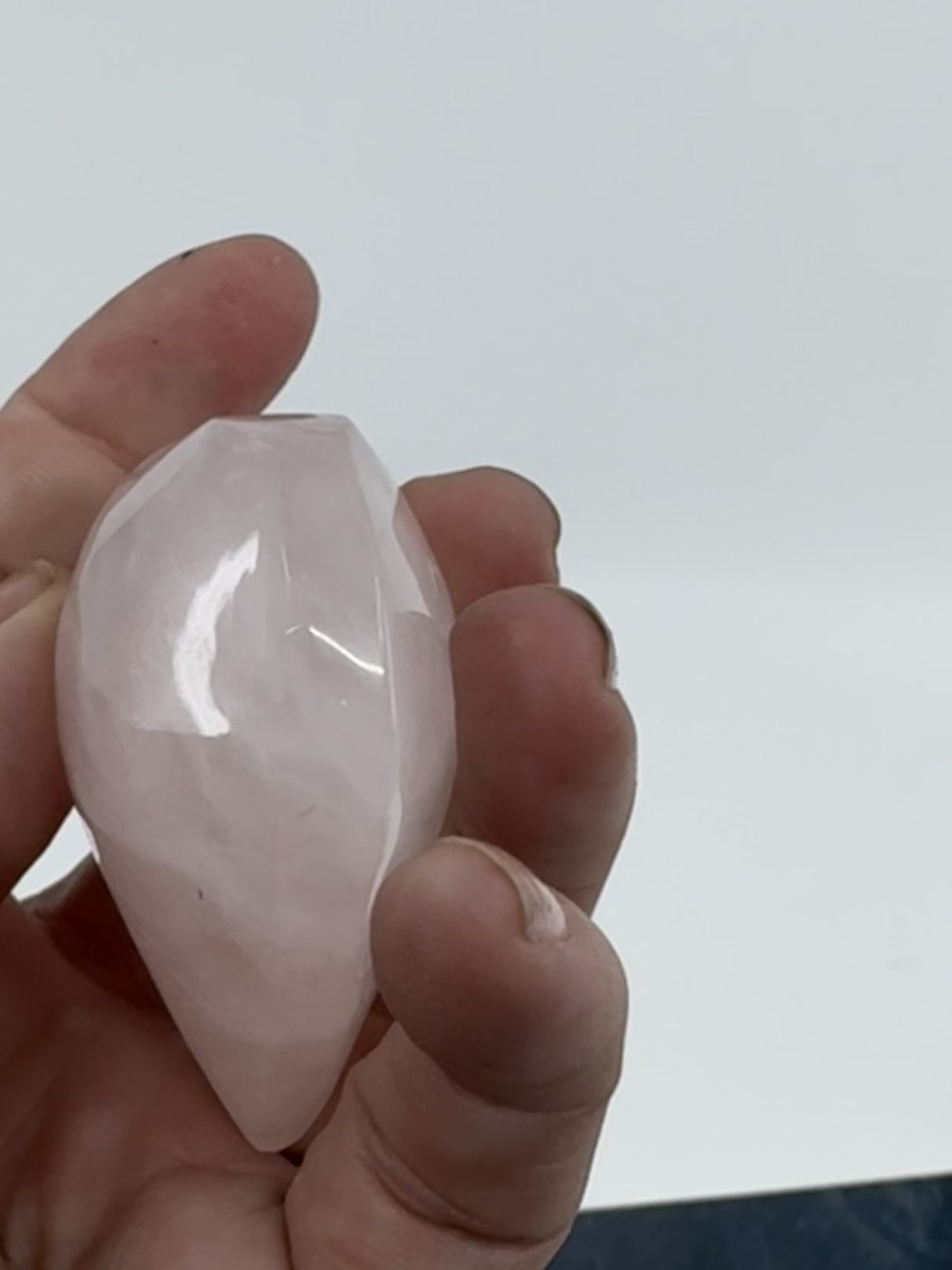 Rose Quartz Puffy Heart  103g - “I radiate love, beauty, confidence and grace”