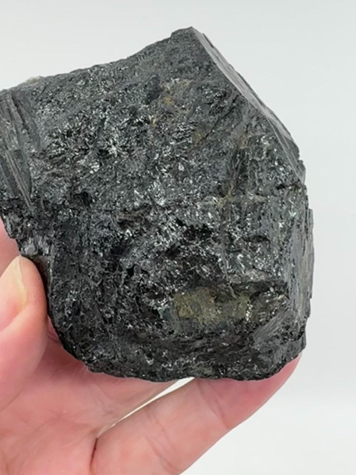 Black Tourmaline Natural Chunk - "I am safe, secure, and protected wherever I go."