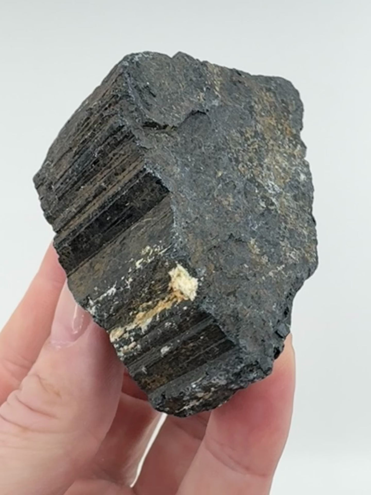 Black Tourmaline Natural Chunk - "I am safe, secure, and protected wherever I go."