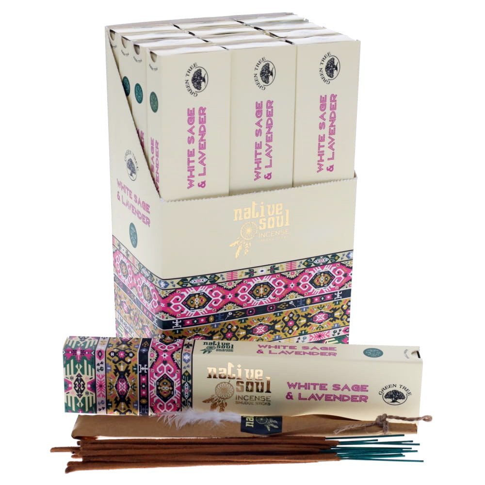 Native Soul Incense Sticks 10x - White Sage and Lavender