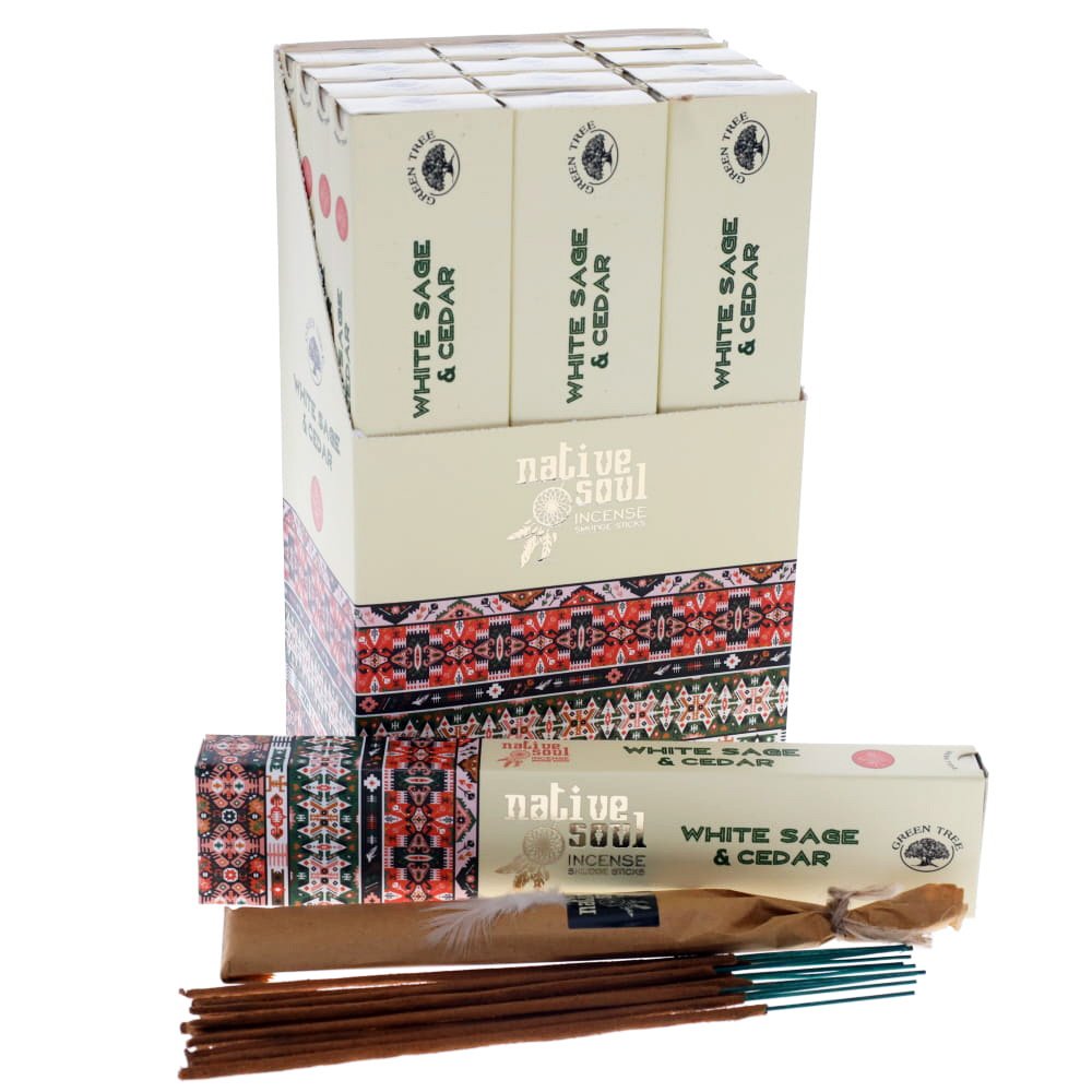 Native Soul Incense Sticks - White Sage and Cedar