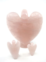 Rose Quartz Angel Carving - Inspired By 3 Australia