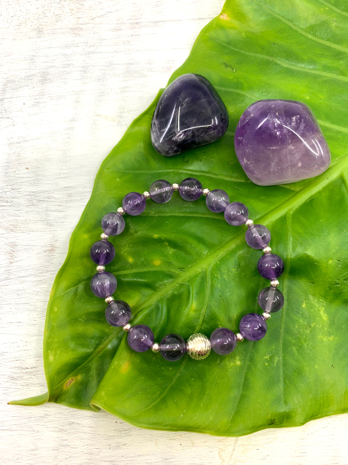 Amethyst Silver Bracelet Handmade at Inspired By Stawell