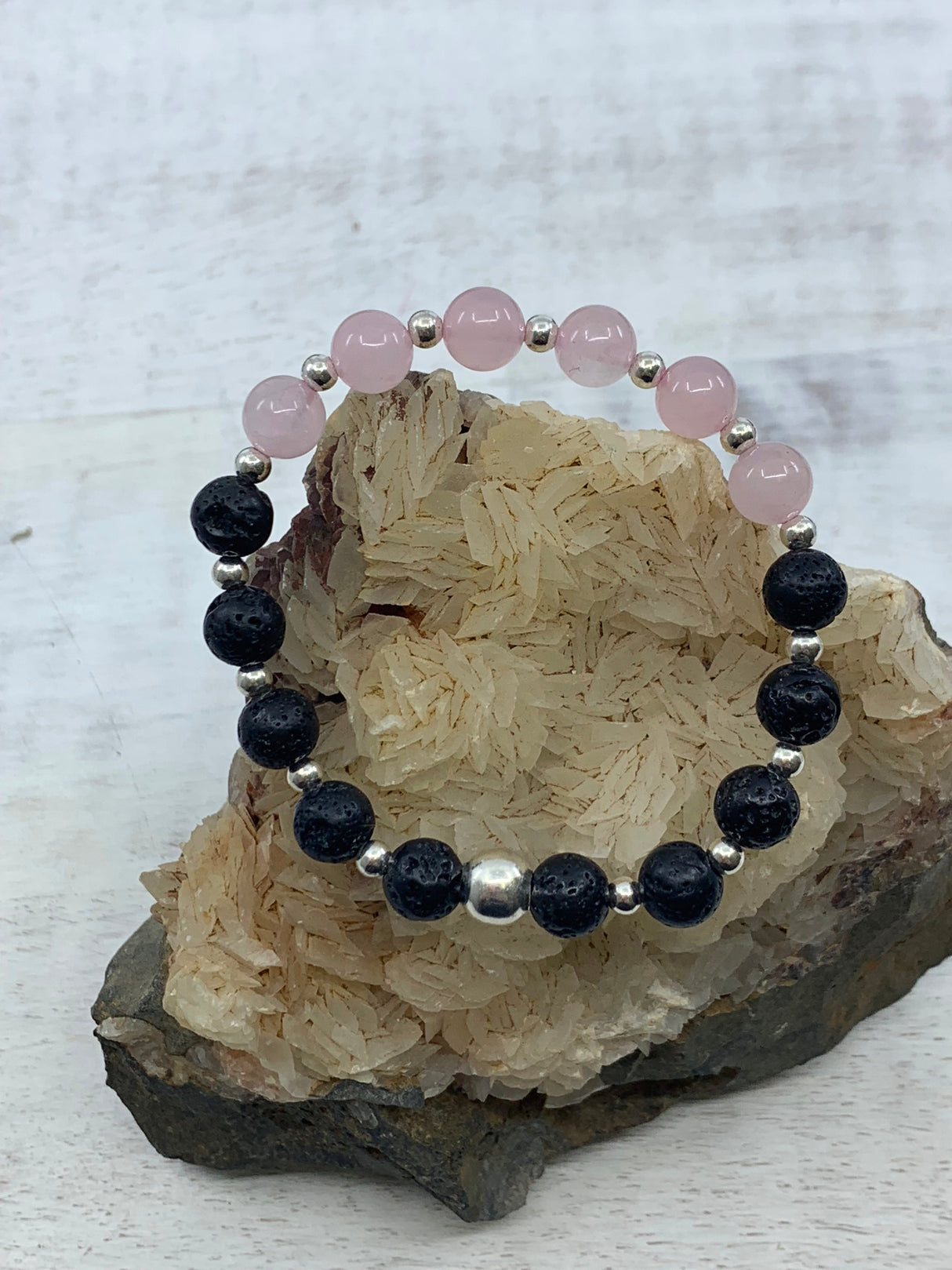 Rose Quartz Diffuser Bracelet - Love