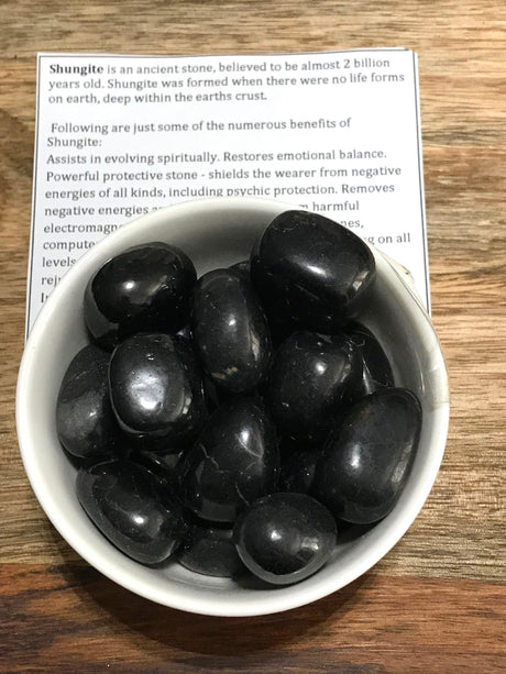 Shungite Tumbled - Psychic Protection. EMF.