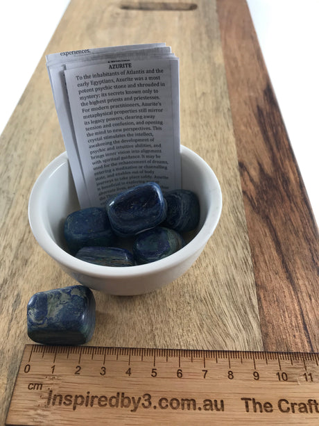 Azurite Tumble Stone - Inspired By 3 Australia