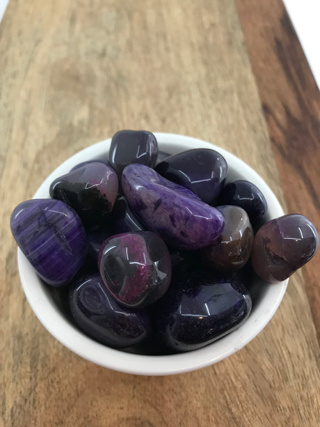 Purple Agate Tumble - Strength. Inspired By 3 Australia