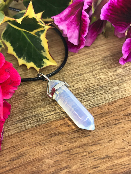 Opalite Bullet Pendant