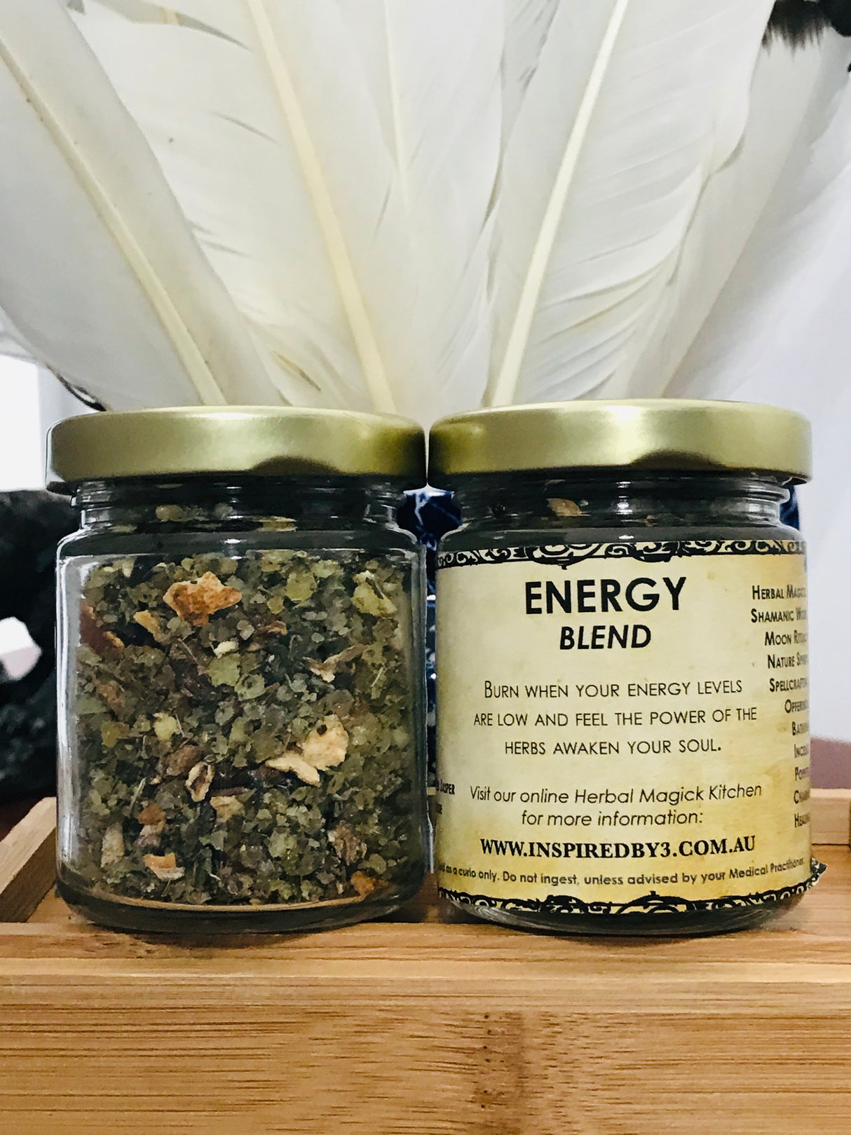 Energy Resin & Herbs Incense Blend  - Burn to Increase Energy Levels. Inspired By 3 Australia