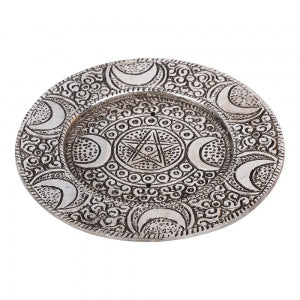 Triple Moon Pentacle Incense Holder