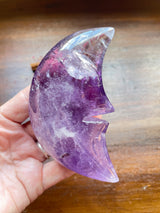 Amethyst Puffy Moon 277g - Protection & Intuition