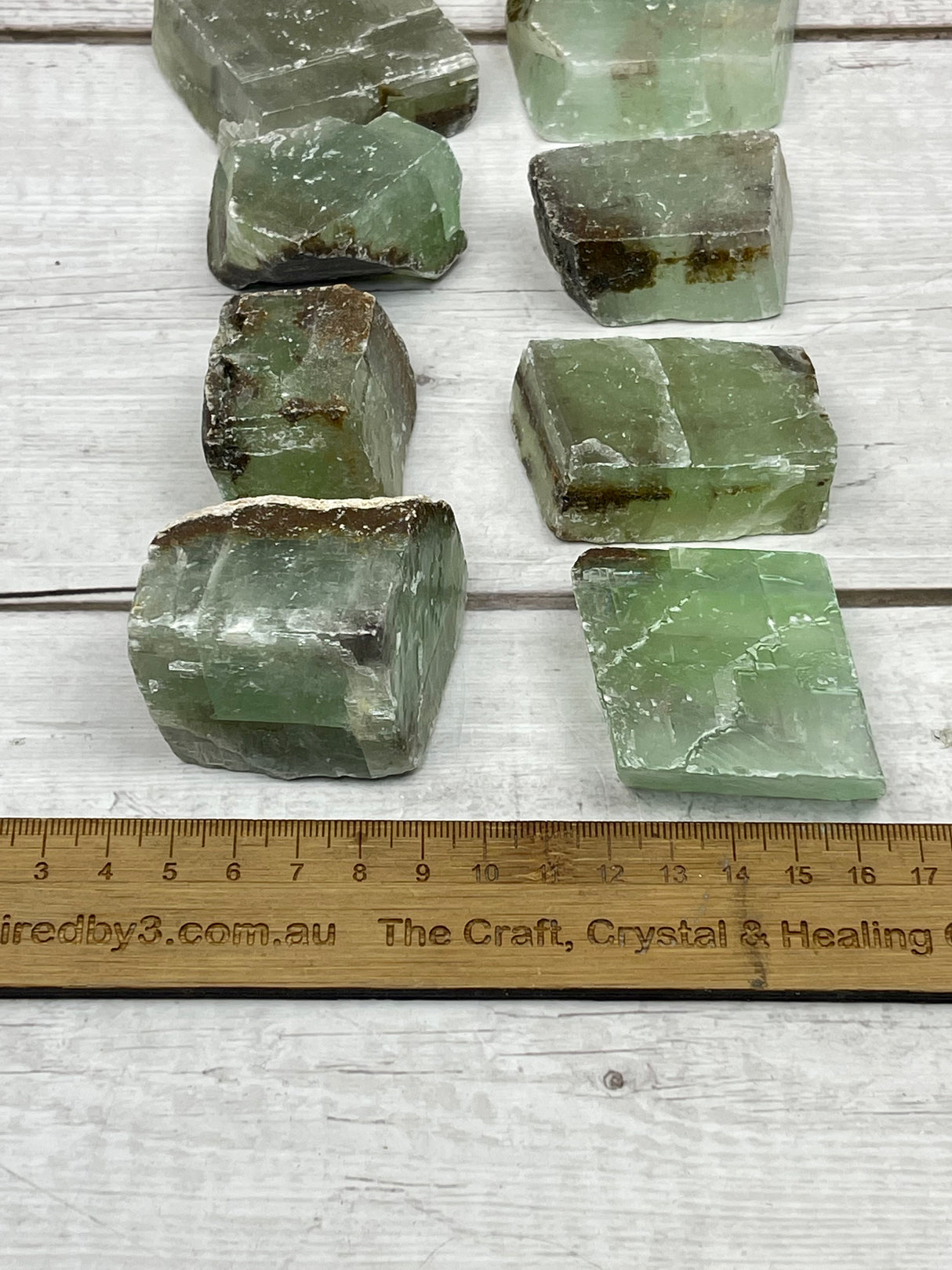 Green Calcite Natural Pieces - Heart Chakra