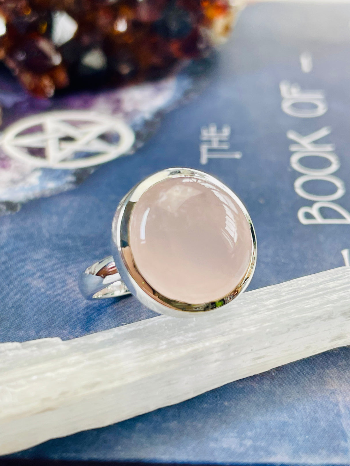 Rose Quartz Ring Size 7 - Love & Self-esteem