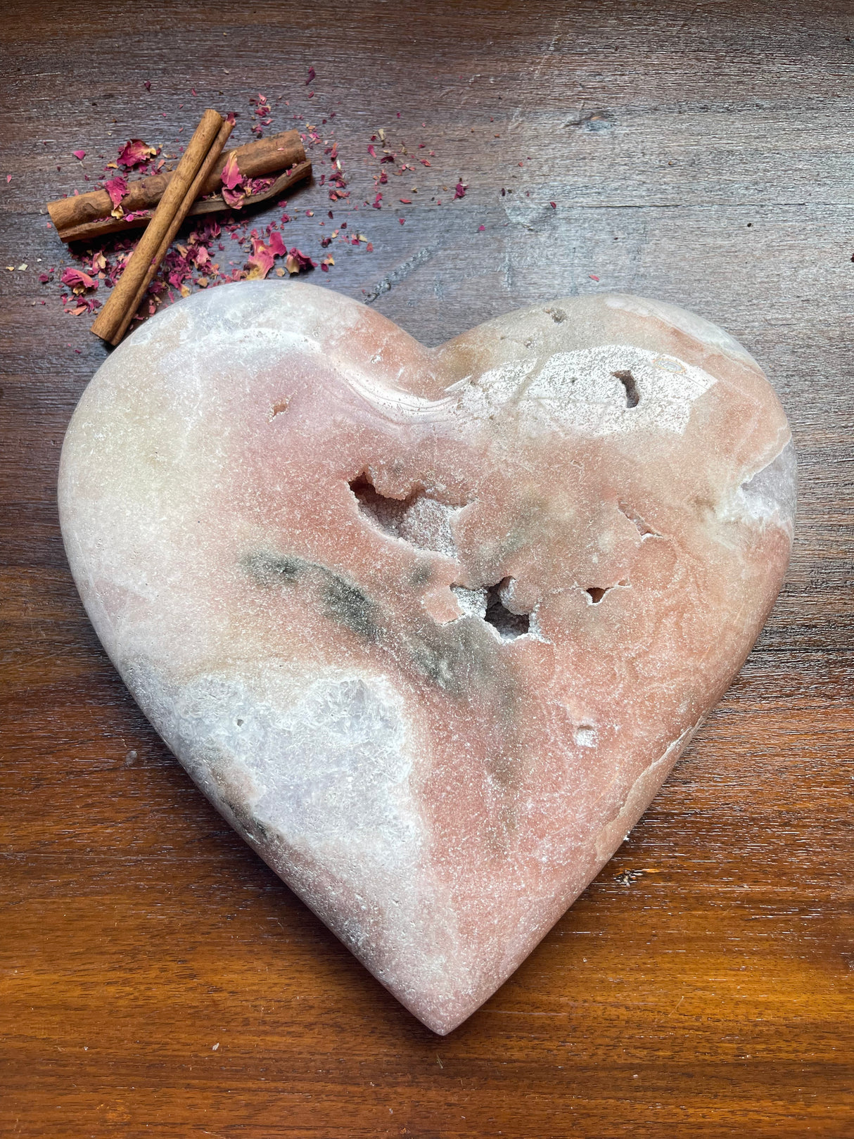 Pink Amethyst Heart - Huge 2.1 kilos -Compassion