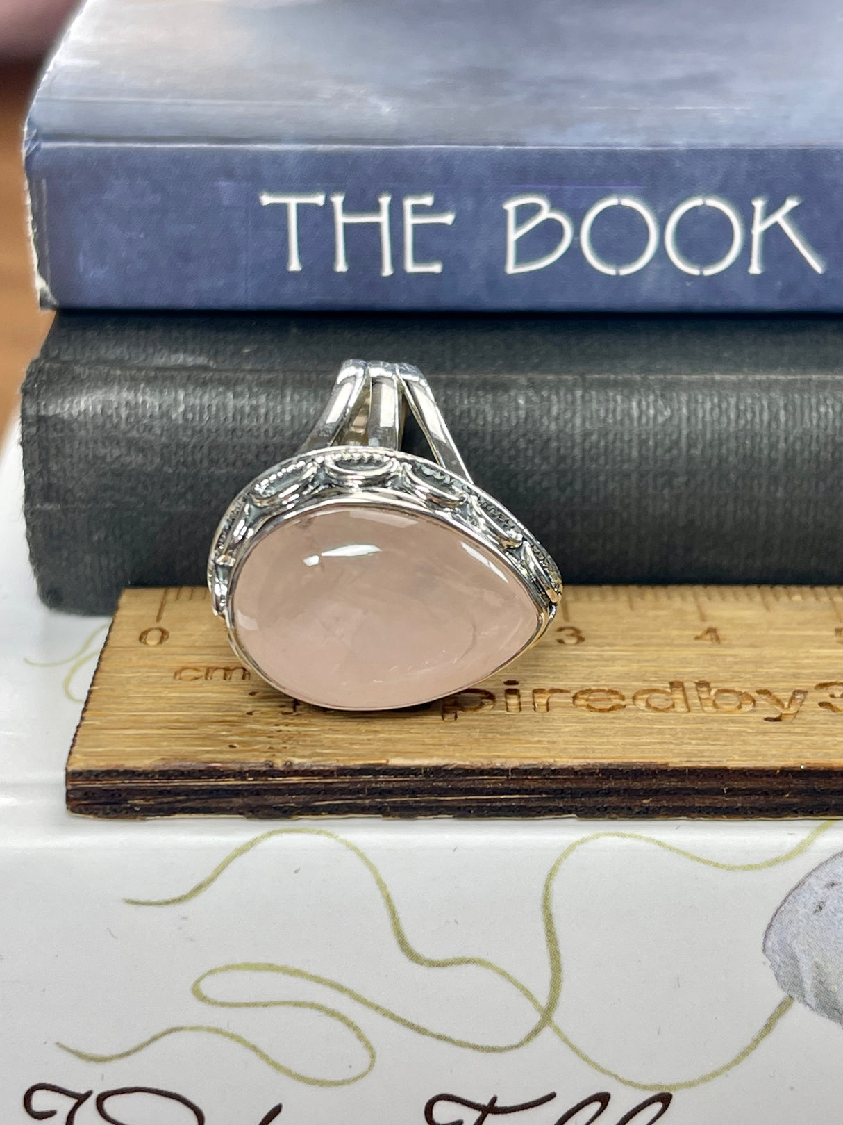 Rose Quartz Ring Size 7 - "I radiate love, beauty, confidence, and grace."