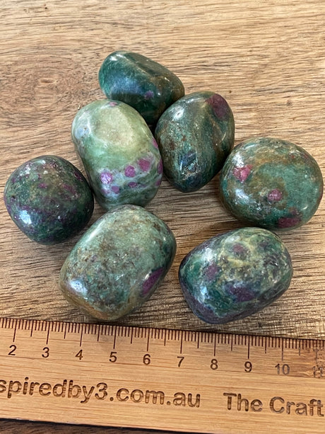 Ruby Zoisite Tumbled Large - Stimulates Psychic Abilities