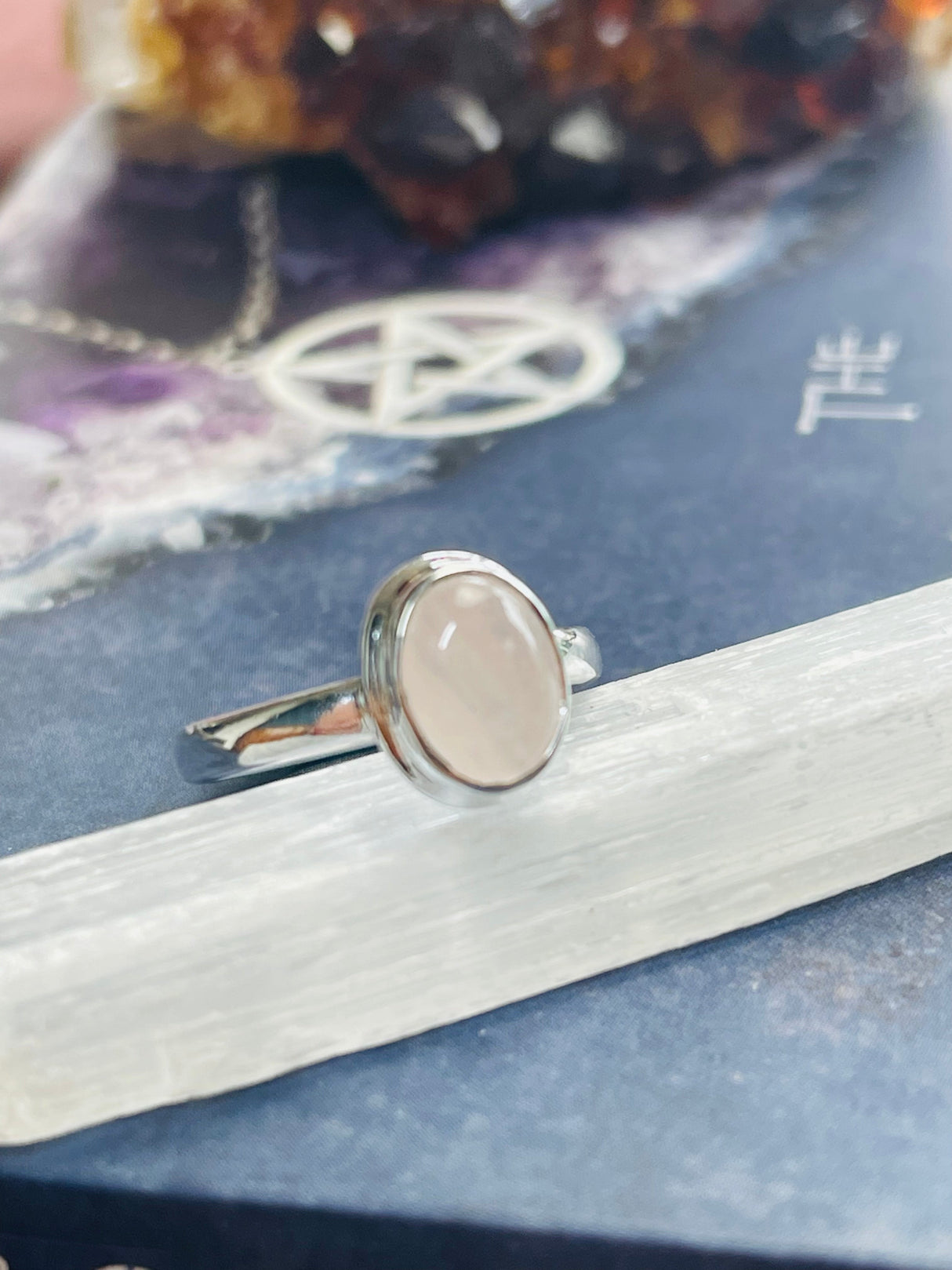 Rose Quartz Ring Size 7 - Love & Self-esteem