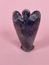 Chevron Amethyst Angel 7.5cm - Protection & Intuition