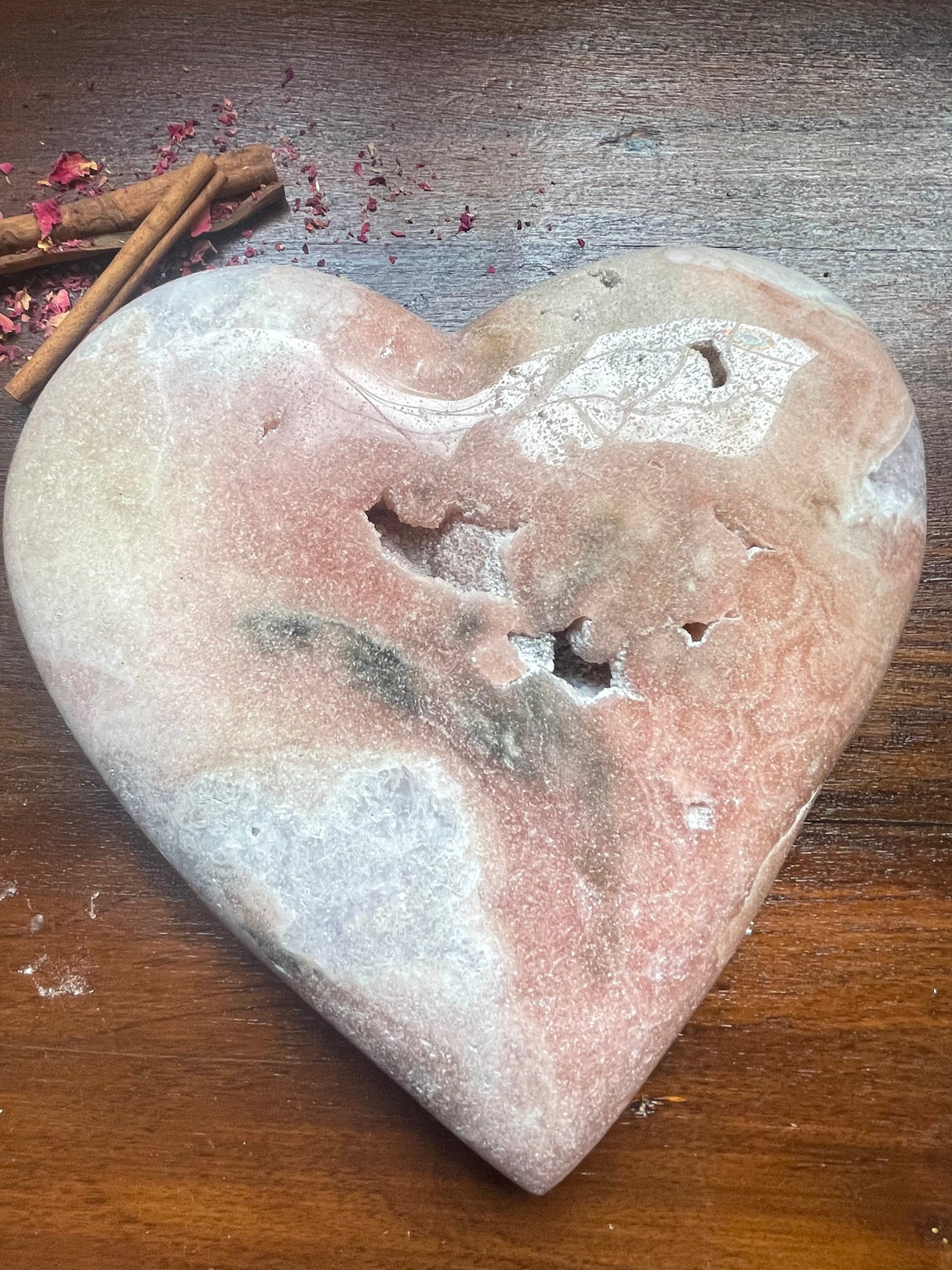 Pink Amethyst Heart - Huge 2.1 kilos -Compassion