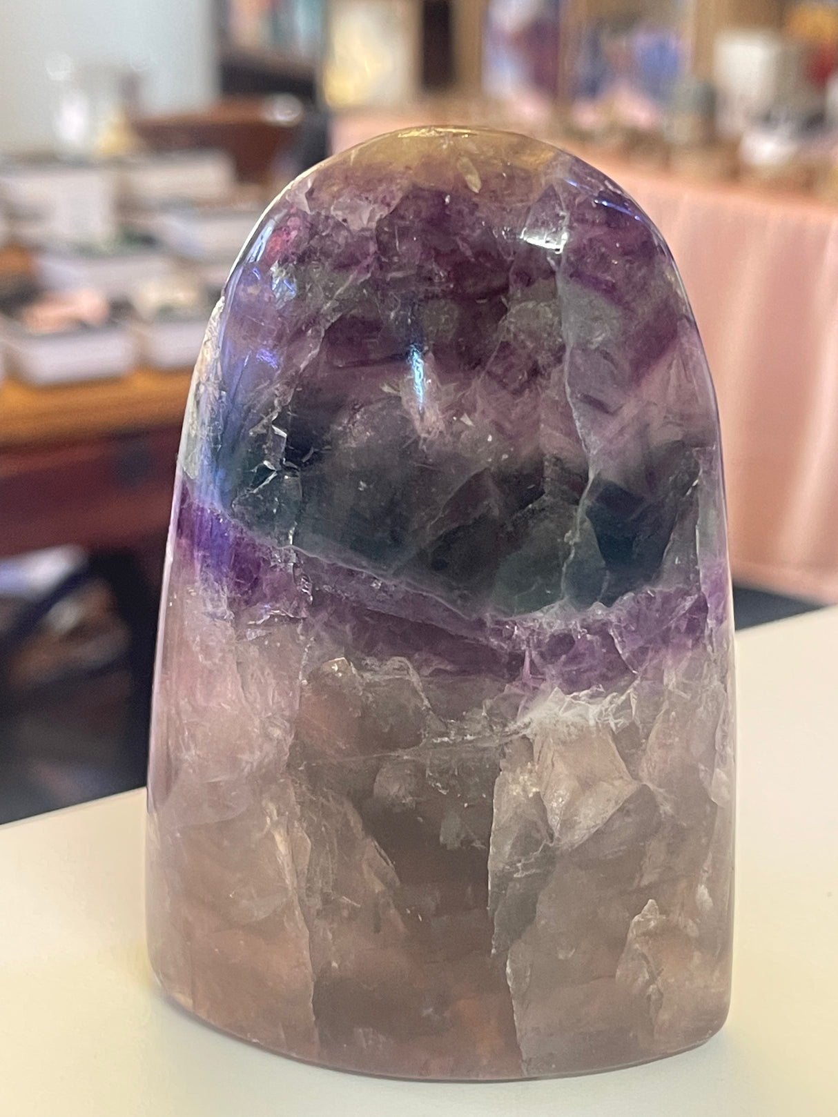 Rainbow Fluorite Freeform 441g - Motivation to Complete Tasks