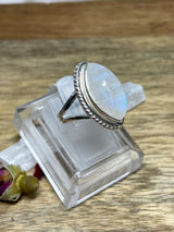 Rainbow Moonstone Ring - Size 6