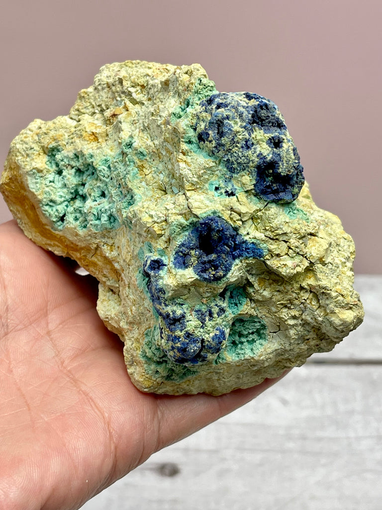 Azurite and Malachite Specimen 335g - RARE - Dream Enhancement